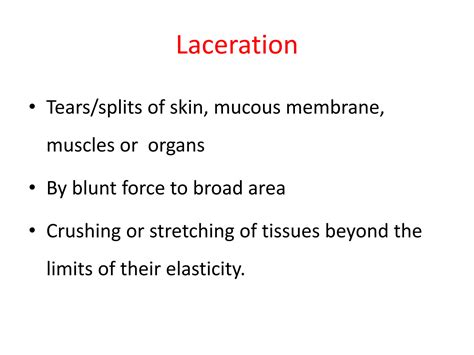 SOLUTION: Differences between lacerated wound and incised wound 2 - Studypool