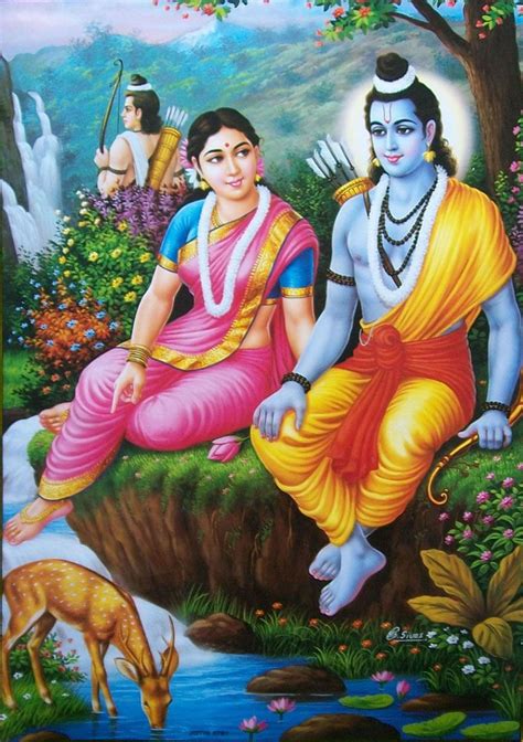 Lord Ram Rama Sita Laxman as Vanvasi in Jungle - POSTER - 20"x30" (#8787) • $4.99 | Hindu art ...