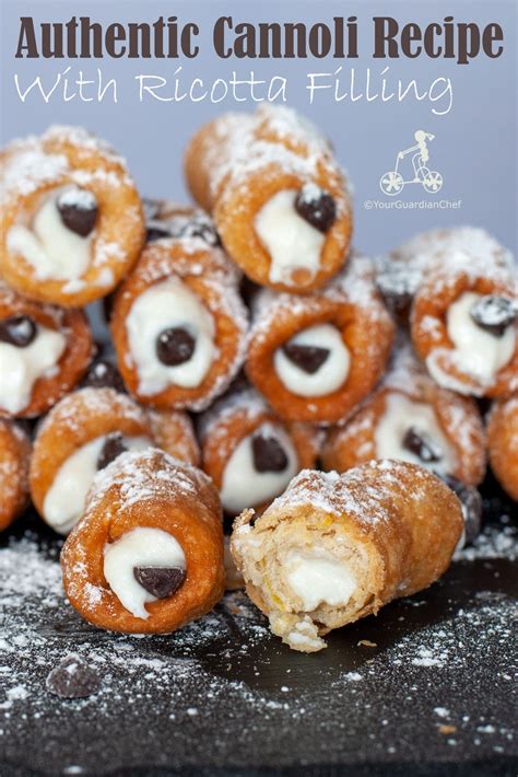 Mini Sicilian Cannoli Shells With Ricotta Filling - Your Guardian Chef