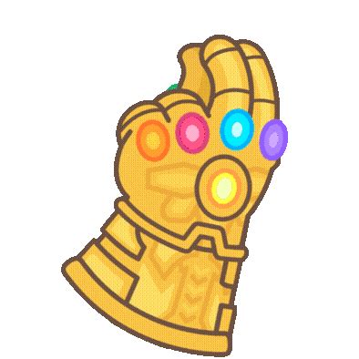 Infinity Gauntlet Thanos Sticker - Infinity gauntlet Thanos Avengers ...