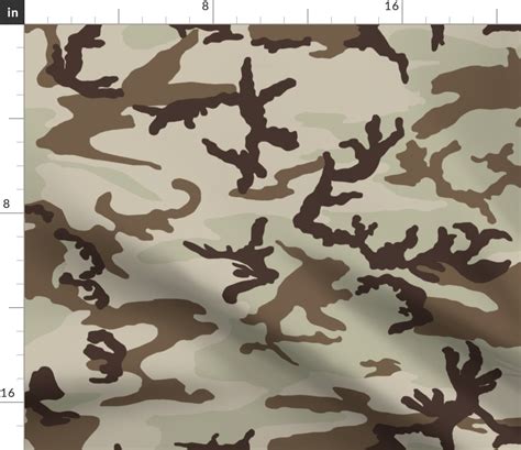 M81 Woodland Desert Camo Fabric | Spoonflower