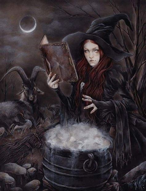 Pin by Sherri Schmitt on love witches | Witch painting, Gothic fantasy art, Fantasy witch