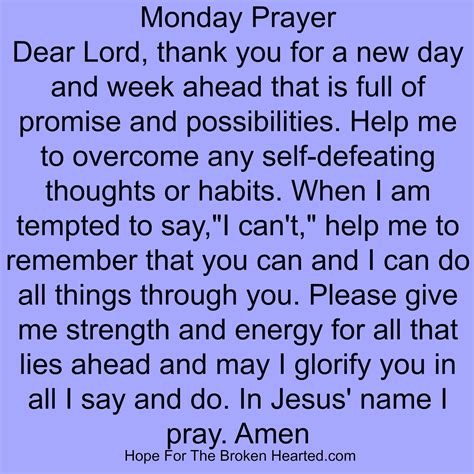 Monday Prayer | Monday prayer, Monday morning prayer, Morning prayers