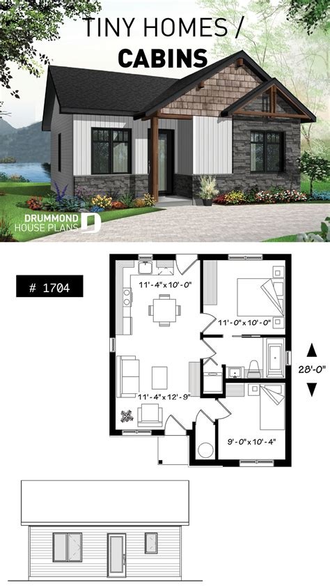 Discover the plan 1704 (Foster) which will please you for its 2 bedrooms and for its Modern ...