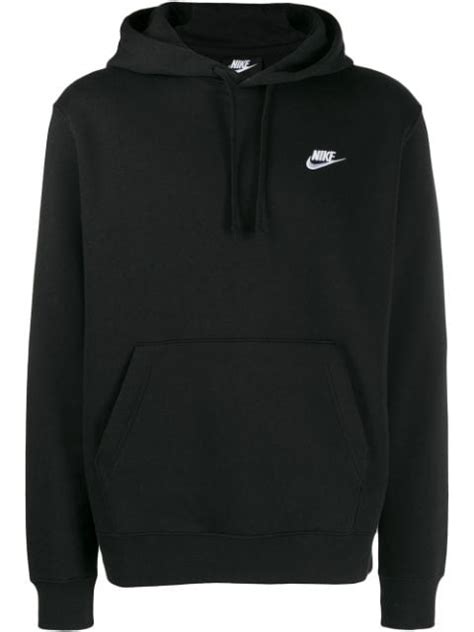 Nike Embroidered Logo Hoodie In Black | ModeSens