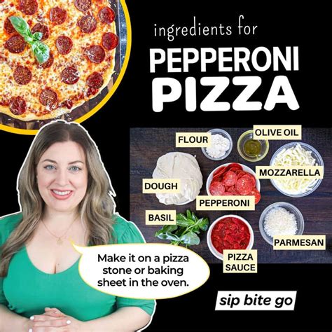 Homemade Pepperoni Pizza Recipe - Sip Bite Go