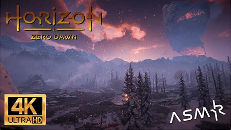 Horizon Zero Dawn ASMR: Yellowstone Geysers, Snow, Ice *** Ambient Noise, No Music/Dialogue ...