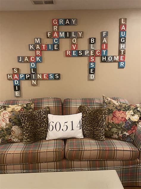 Home DIY Scrabble Tile Wall Art – The Henn House