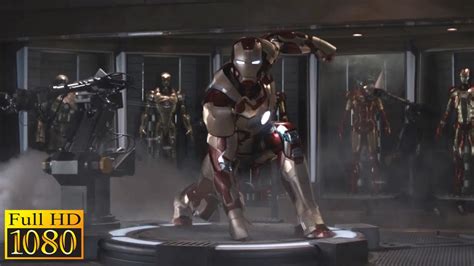 Iron Man 3 (2013) - "Mark 42 First Suit Up" Scene (1080p) FULL HD - YouTube