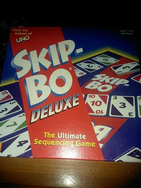 SKIP-BO Deluxe card Board game - Mattel 2001 - 100% COMPLETE #Mattel | Board games, Card games ...