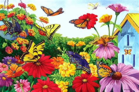 Butterfly Garden Wallpapers - Top Free Butterfly Garden Backgrounds ...