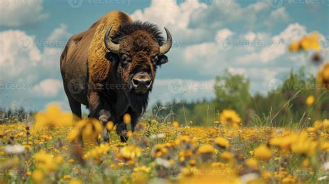 Bison Running Stock Photos, Images and Backgrounds for Free Download