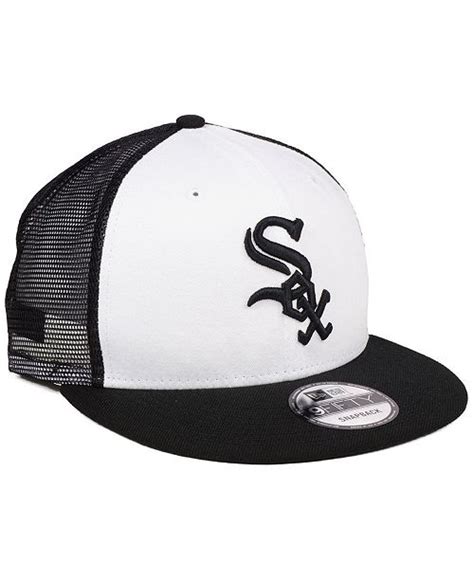 New Era Chicago White Sox Old School Mesh 9FIFTY Snapback Cap & Reviews ...