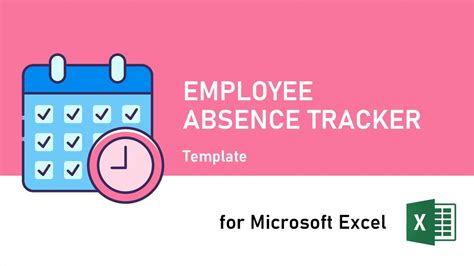Employee Absence Tracker for Microsoft Excel Vacation Tracking Planner Spreadsheet Schedule ...