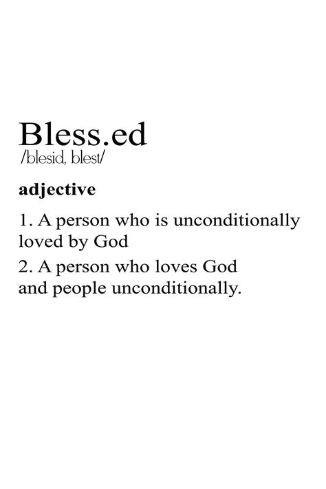 Embracing the Definition of Blessed