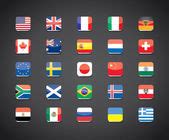 European countries flag icons frame — Stock Vector © romantiche #14866589