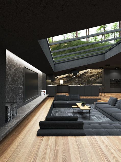 View All Black Modern House Inside Pics