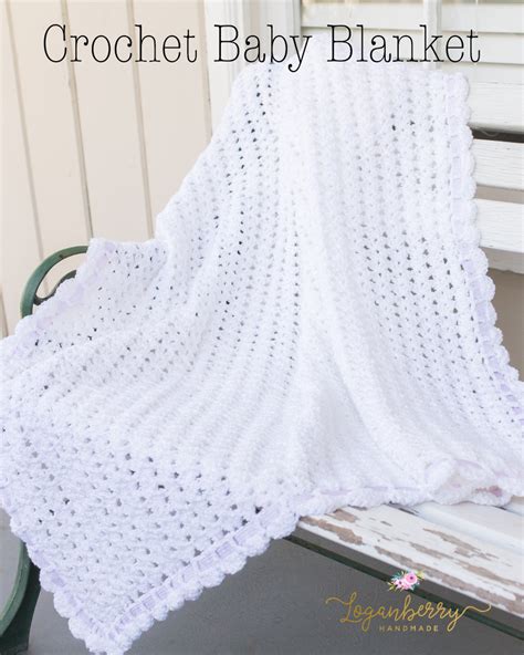 “Sweet as Snow” Crochet Baby Blanket Tutorial – Free Crochet Pattern » Loganberry Handmade