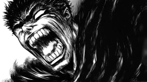 Guts Rage Berserk Monochrome Live Wallpaper - MoeWalls