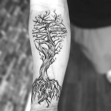 250+ Images of Family Tree Tattoo Designs (2021) Ideas with Names