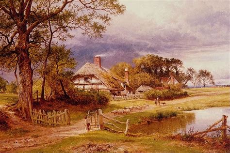 Benjamin Williams Leader- Old English Cottage | the Art of Painting | Pinterest | Famous ...