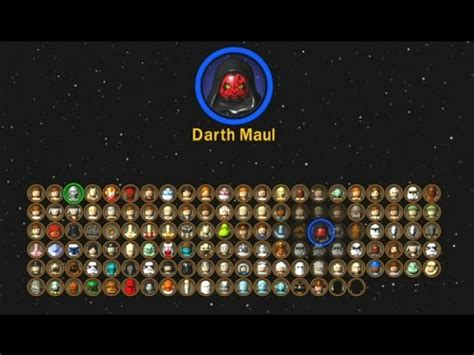 Lego Star Wars The Complete Saga All Character Icons