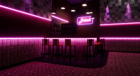 ArtStation - #Neon Bar