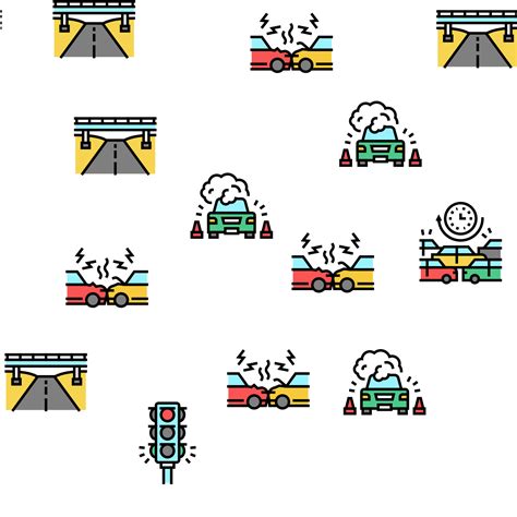 Traffic Jam Transport Vector Seamless Pattern 10143602 Vector Art at Vecteezy