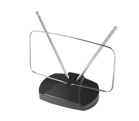 onn. Indoor Easy-Adjust HDTV Antenna with VHF Dipoles and 20 Mile Reception Range - Walmart.com