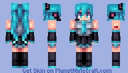 Hatsune Miku Minecraft Skin