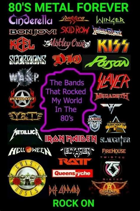 80's Metal Bands … | 80s metal bands, Music bands, Heavy metal music