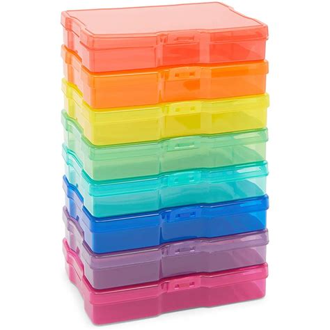 17 Pcs Plastic Photo Storage Box Organizer Container for 4x6 in Picture, 16 Inner Cases ...