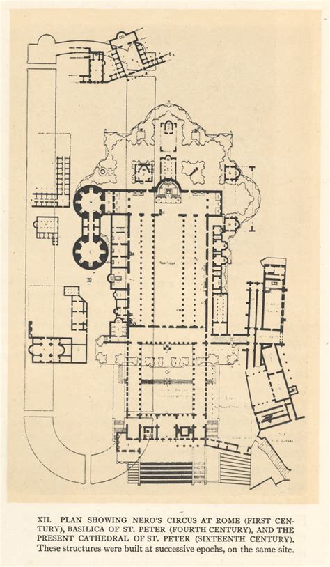 St. Peter's Basilica: plan | Title: St. Peter's Basilica Dat… | Flickr