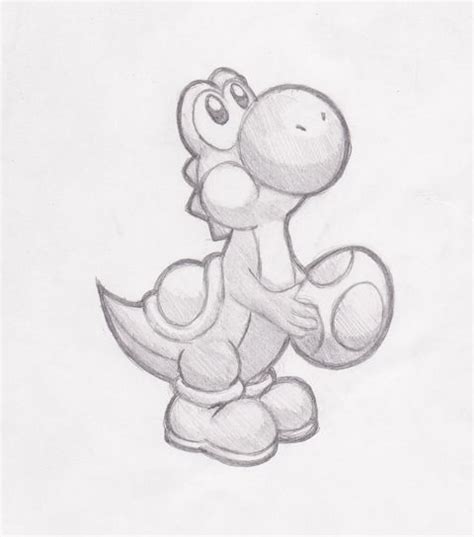 Yoshi Sketch from darklink570 on deviantart Disney Drawings Sketches ...