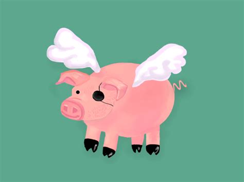 When Pigs Fly GIF by Vick Egan on Dribbble