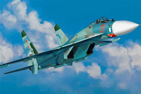 Download wallpaper war, art, airplane, painting, aviation, Sukhoi Su-27 ...
