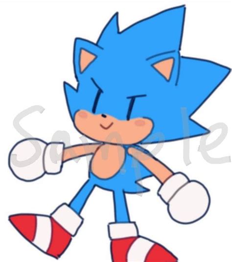 Sonic the hedgehog Chibi Sticker | Etsy