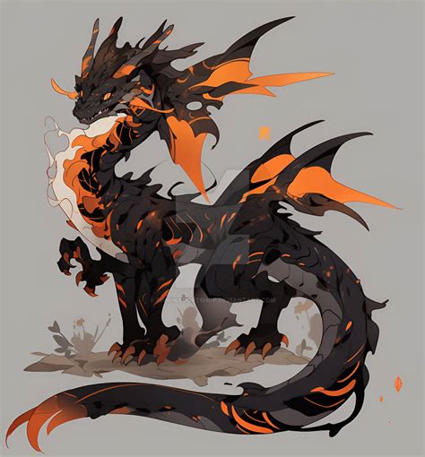 [OPEN 3377] Lava Dragon Theme |AI Adopt| by FimrikAdoptShop on DeviantArt