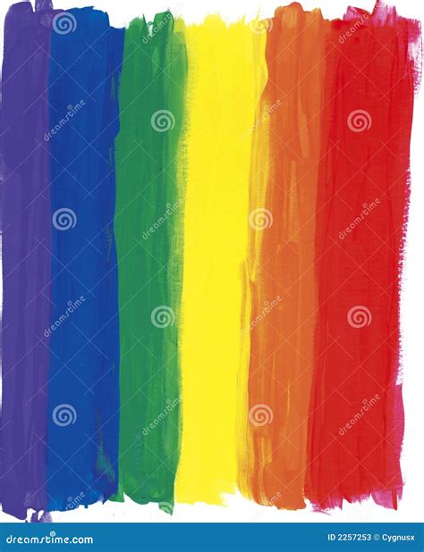 Painted Rainbow Stripes Stock Photos - Image: 2257253