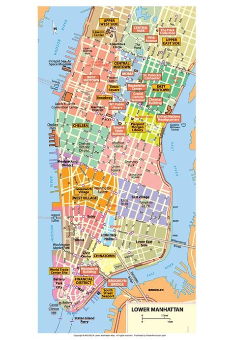 Printable Manhattan Map