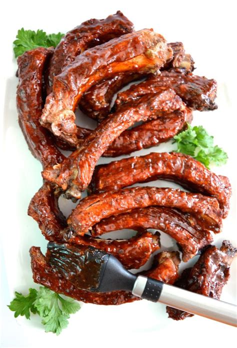 Spicy Barbecued Ribs With Homemade Sweet BBQ Sauce