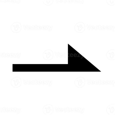 half arrow sign isolated 22152953 PNG