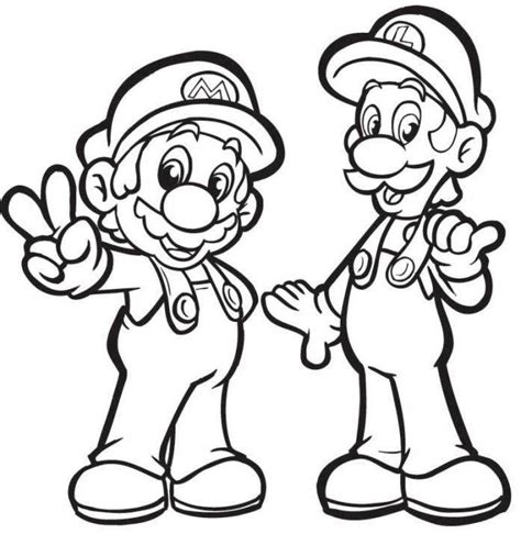 Mario Luigi Coloring Pages at GetColorings.com | Free printable ...