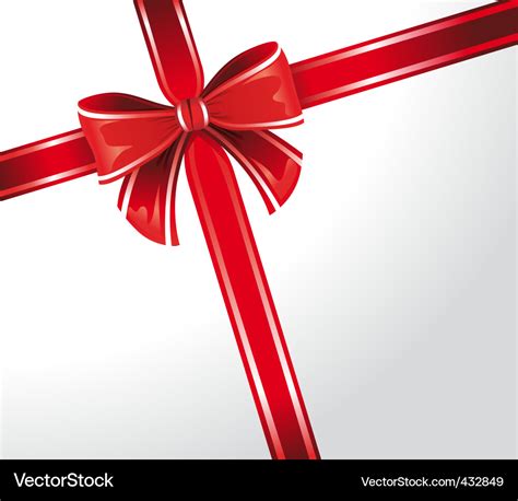 Gift wrap ribbon Royalty Free Vector Image - VectorStock