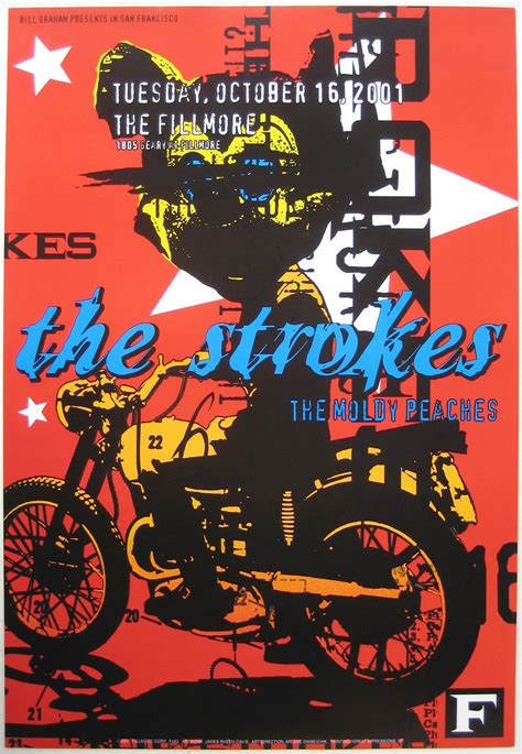 The Strokes Poster w/ The Moldy Peaches 2001 Concert | The strokes ...