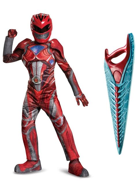 Boys Red Power Ranger Costume - Superhero Costumes