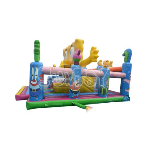 SJ-AP13009 Inflatable SpongeBob Bounce House Combo For Sale