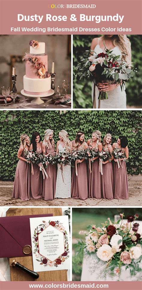 All 20+ Dusty Rose Wedding Color Palettes - ColorsBridesmaid