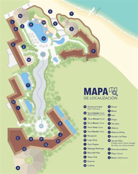 Marival Armony Luxury Resort & Suites map - Travel resort maps