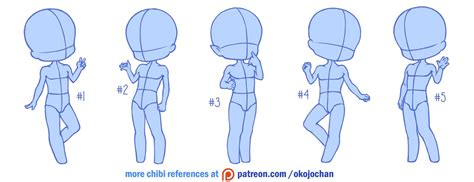 Chibi poses reference (chibi base set #9) by Nukababe on DeviantArt in ...